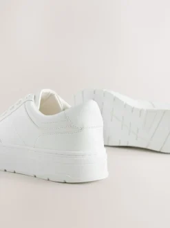 Wit - Cleat Chunky sneakers met vetersluiting