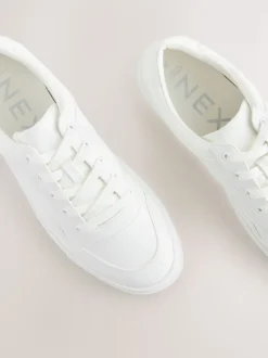 Wit - Cleat Chunky sneakers met vetersluiting
