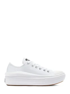 Wit - Converse All Star Move Chuck Ox sneakers met plateauzool