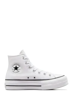 Wit - Converse Lift - Bleke hoge sneakers met plateauzool