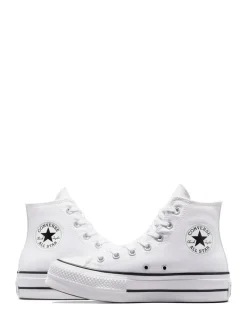 Wit - Converse Lift - Bleke hoge sneakers met plateauzool