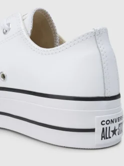 Wit - Converse Platform Lift Chuck Ox sneakers van leer