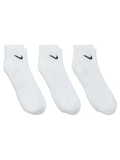 Wit - Enkel - Nike Everyday set van 3 paar verzachte sokken met boord