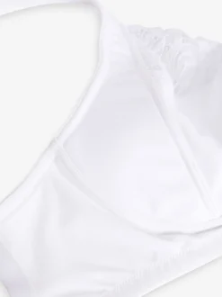 Wit - F-K cup beha met ultiem comfort, gewatteerde bandjes, zonder vulling, zonder beugel en met zijsteun