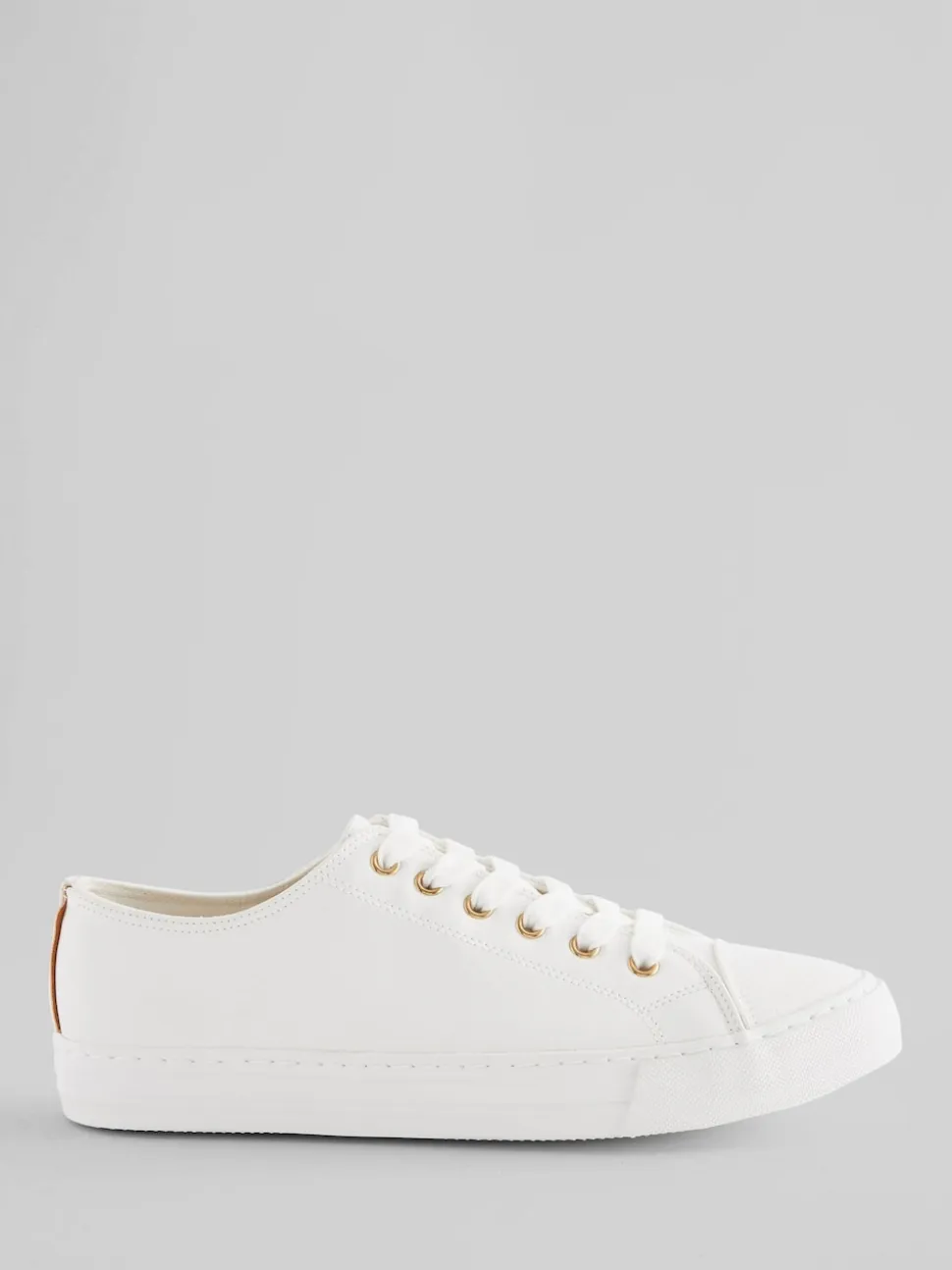 Wit - Gelakte honkbalsneakers