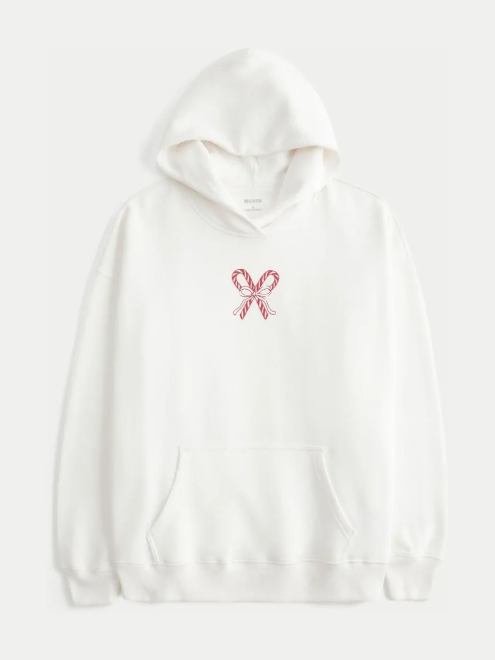 Wit - Hollister Christmas Back Graphic Boyfriend Hoodie