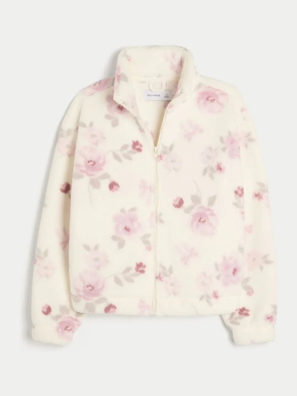 Wit - Hollister Gilly Hicks Embroidered Full Zip Sweatshirt