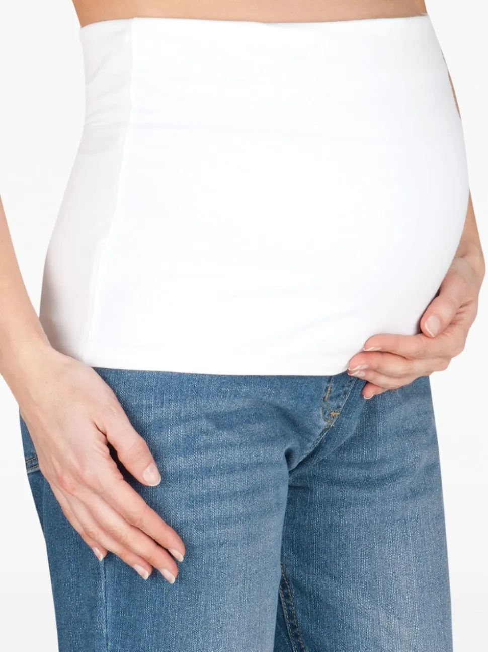 Wit - JoJo Maman Bébé - Meerkleurige buikband