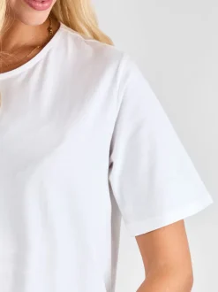 Wit - JoJo Maman Bébé - Oversized boyfriend zwangerschaps-T-shirt