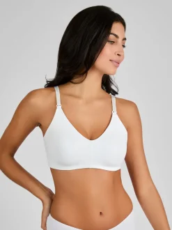Wit - JoJo Maman Bébé Microfibre Moulded Maternity & Nursing Bra