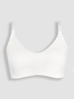 Wit - JoJo Maman Bébé Microfibre Moulded Maternity & Nursing Bra