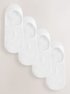 Wit - Modal Invisible Socks 4 Pack