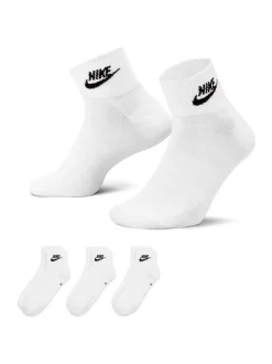 Wit - Nike Everyday Essential Ankle 100% Cotton Socks 3 Pack