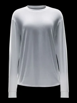 Wit - Nike One Relaxed Dri-FIT top met lange mouwen