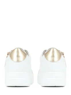 Wit - Pavers sneakers met plateauzool en dikke zool