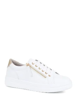 Wit - Pavers sneakers met plateauzool en dikke zool
