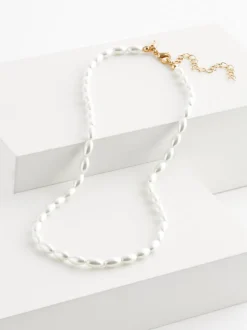 Wit - Pearl Effect Short Necklace