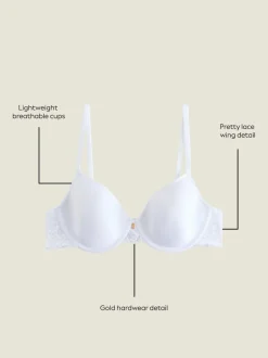 Wit - Premium Ultiem Comfort Lichtgewicht Ademende T-shirt Beha