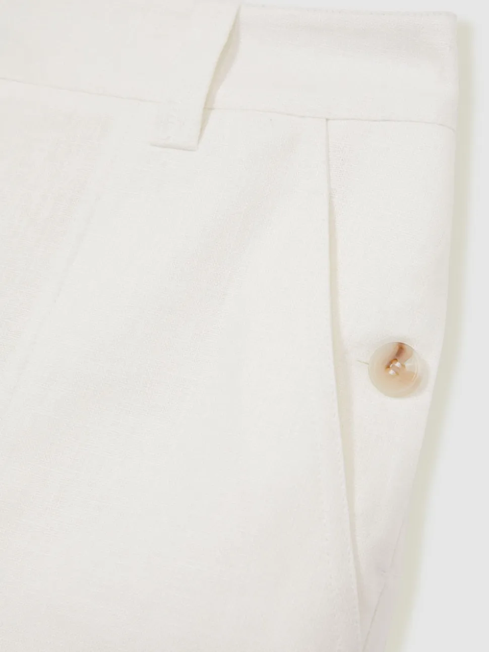 Wit - Reiss Ashby Linnen Shorts