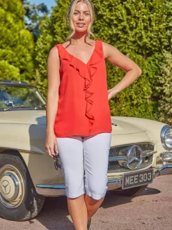 Wit - Roman - Knielange stretchshort