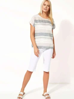 Wit - Roman - Knielange stretchshort