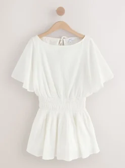 Wit - Shirred Waist Playsuit