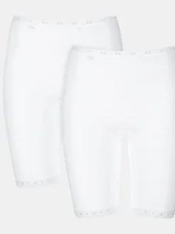 Wit - Sloggi Basic+ set van 2 lange shorts