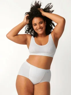 Wit - Sloggi set van 2 buikcorrigerende slips