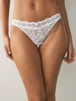 Wit - Ultimate Comfort kanten slip verpakking van 2