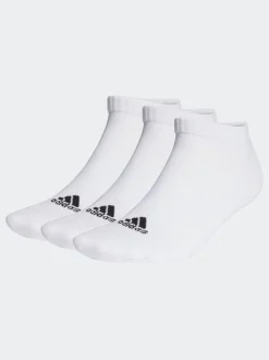 Wit - Verpakking van 3 adidas paar lage verzachte sokken