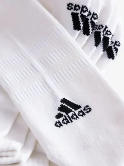Wit - Verpakking van 3 adidas paar lage verzachte sokken
