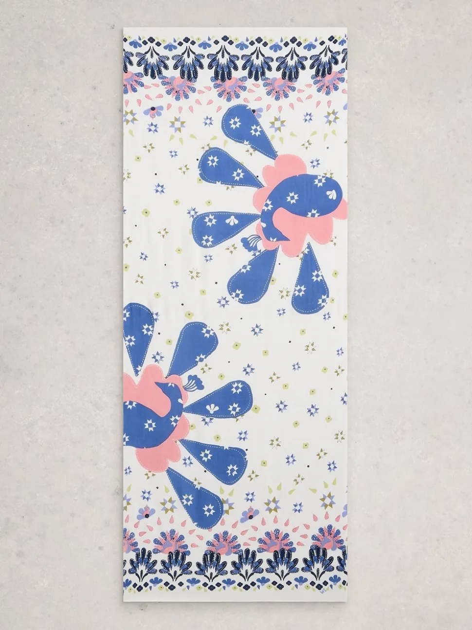 Wit - White Stuff Sophie sjaal met print