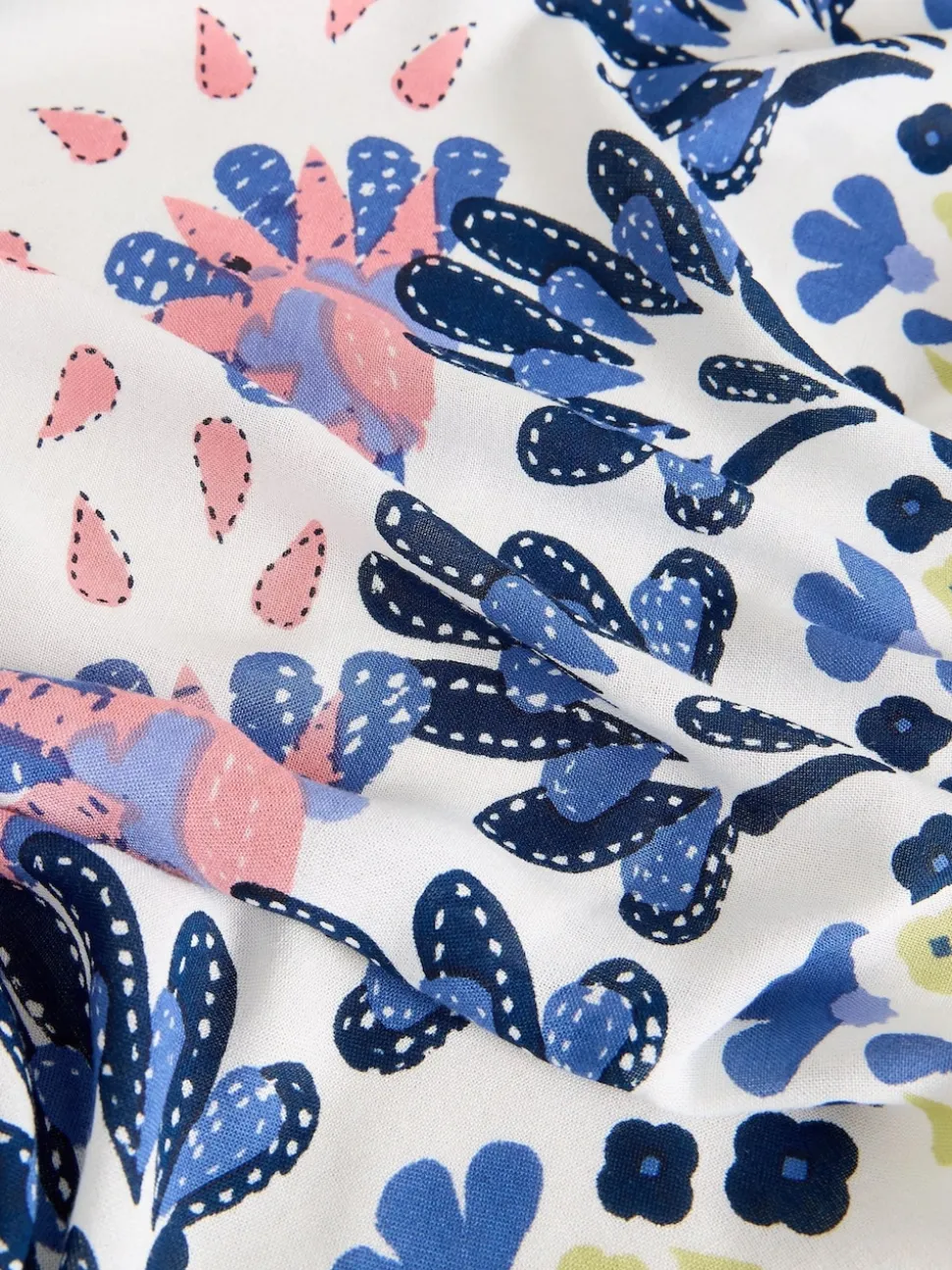 Wit - White Stuff Sophie sjaal met print