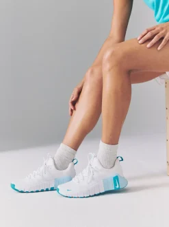 Wit blauwgroen - Nike Free Metcon 6 trainingsschoenen
