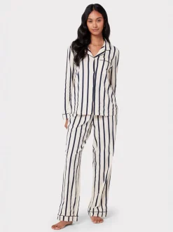 Wit/blauw - Chelsea Peers Long Pyjamas Sets