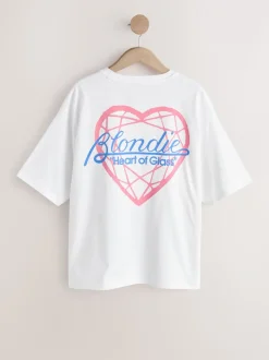 Wit/blauw gestreept - Blondie Short Sleeve Pyjamas