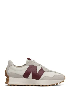 Wit/bordeauxrood - New Balance 327 - Sneakers