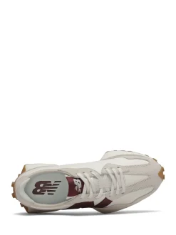 Wit/bordeauxrood - New Balance 327 - Sneakers