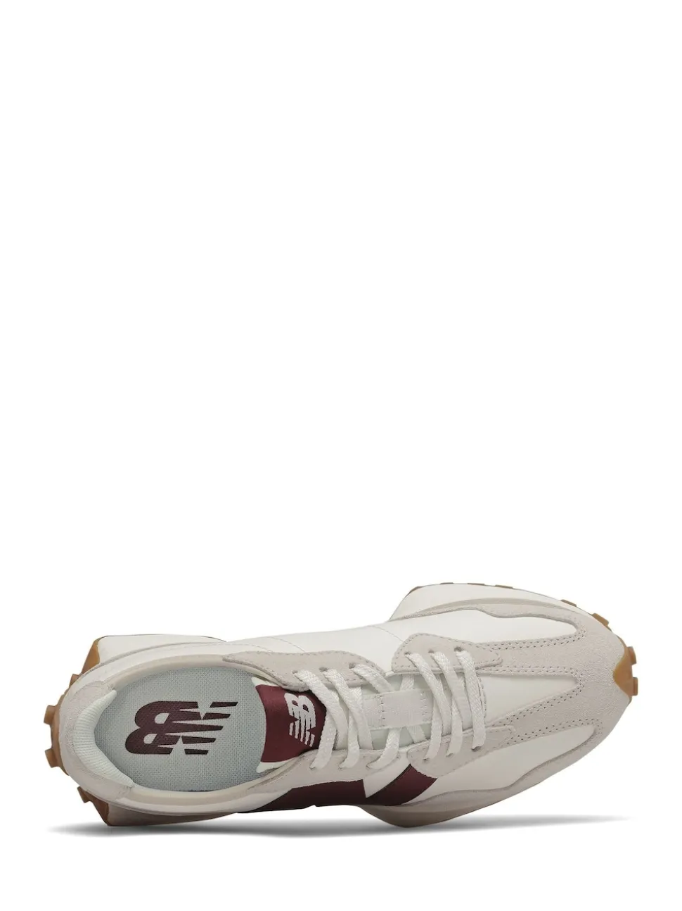 Wit/bordeauxrood - New Balance 327 - Sneakers