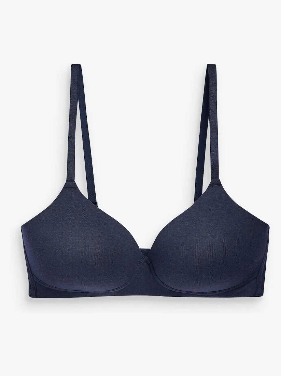 Wit/marineblauw/roze - Katoenmix ultiem comfort beha's verpakking van 3