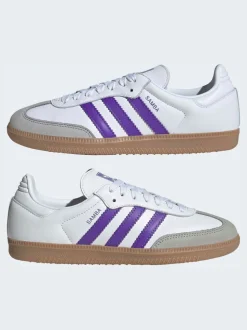 Wit/paars - adidas Originals - Samba OG sneakers