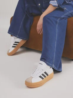 Wit/zwart - Adidas Vl Court Bold sneakers