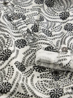 Wit/zwart - White Stuff jersey Annie overhemd