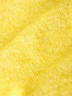 Yellow Pickles Embroidery - Gebreid vest met ronde hals