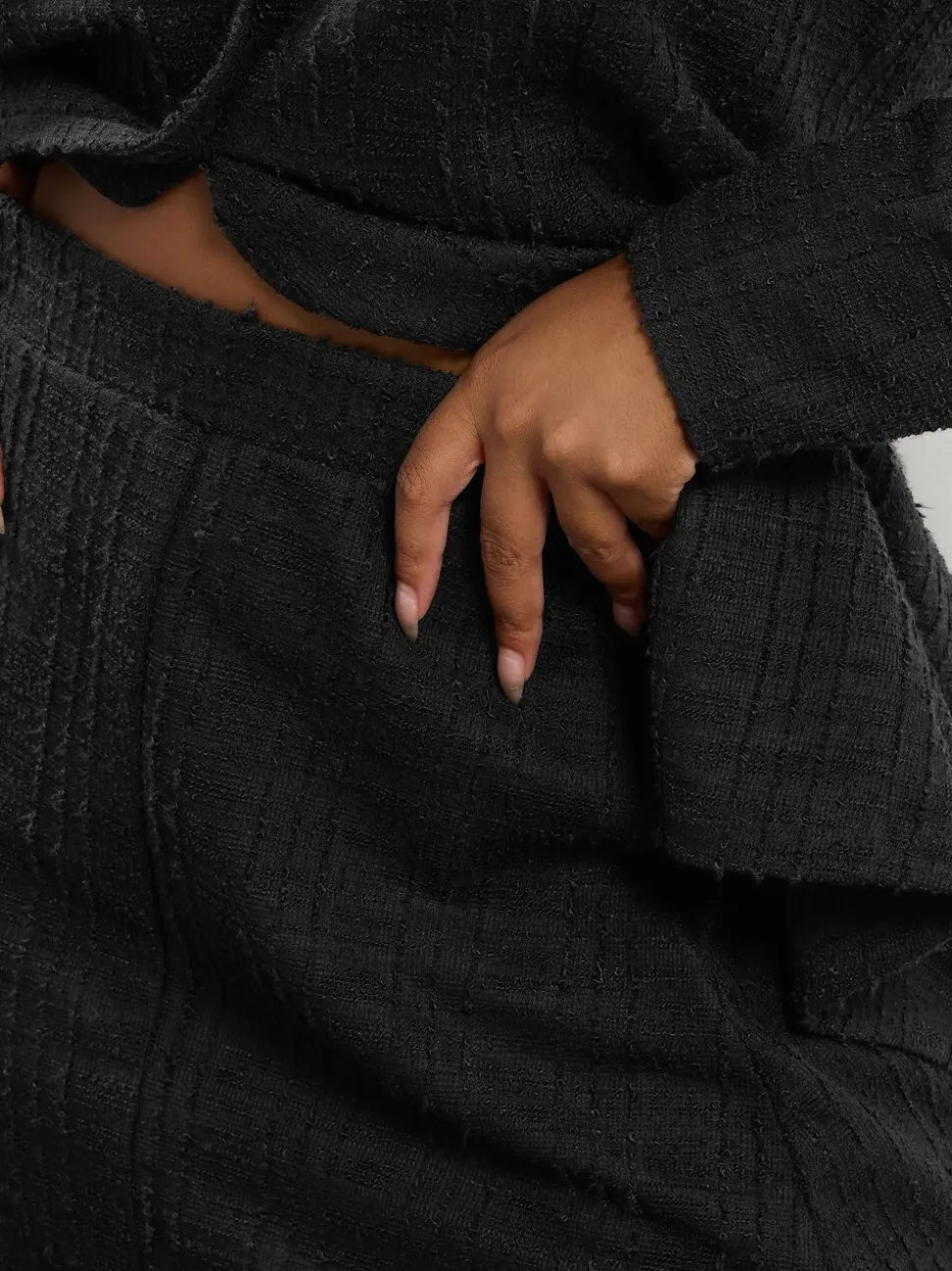 Yours Curve Bouclé mini Rok