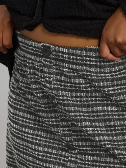 Yours Curve Boucle A Line Button Skirt