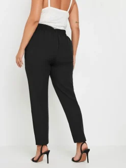 Yours Curve broek met taillerende taille en toelopende pijpen