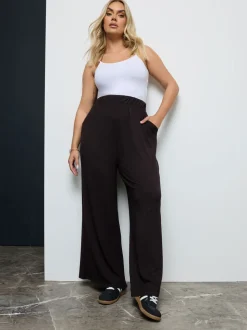 Yours Curve broek met wijde pijpen