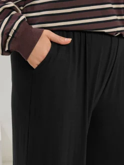 Yours Curve broek met wijde pijpen