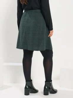 Yours Curve Button Front Skirt